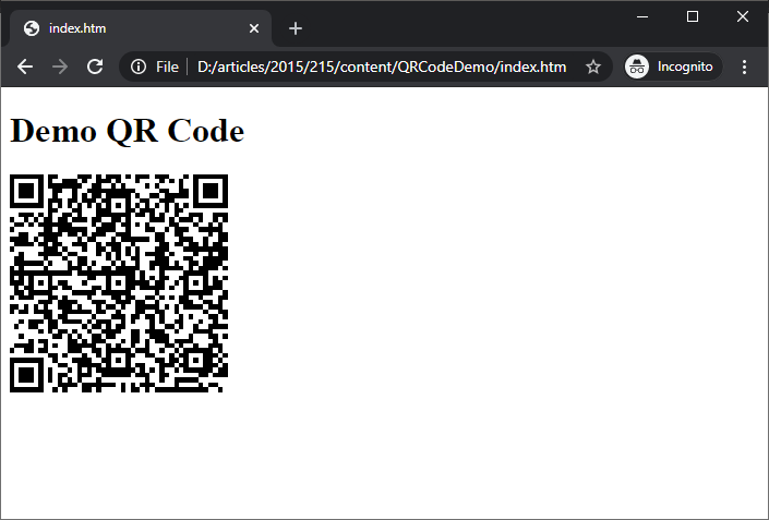QR Code với JavaScript.