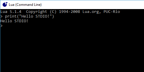Lua command line.
