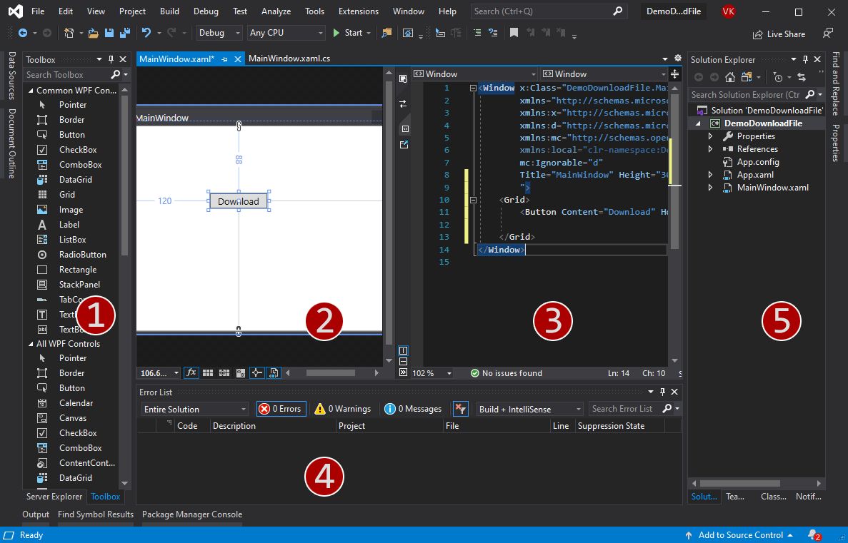 Visual Studio cho WPF